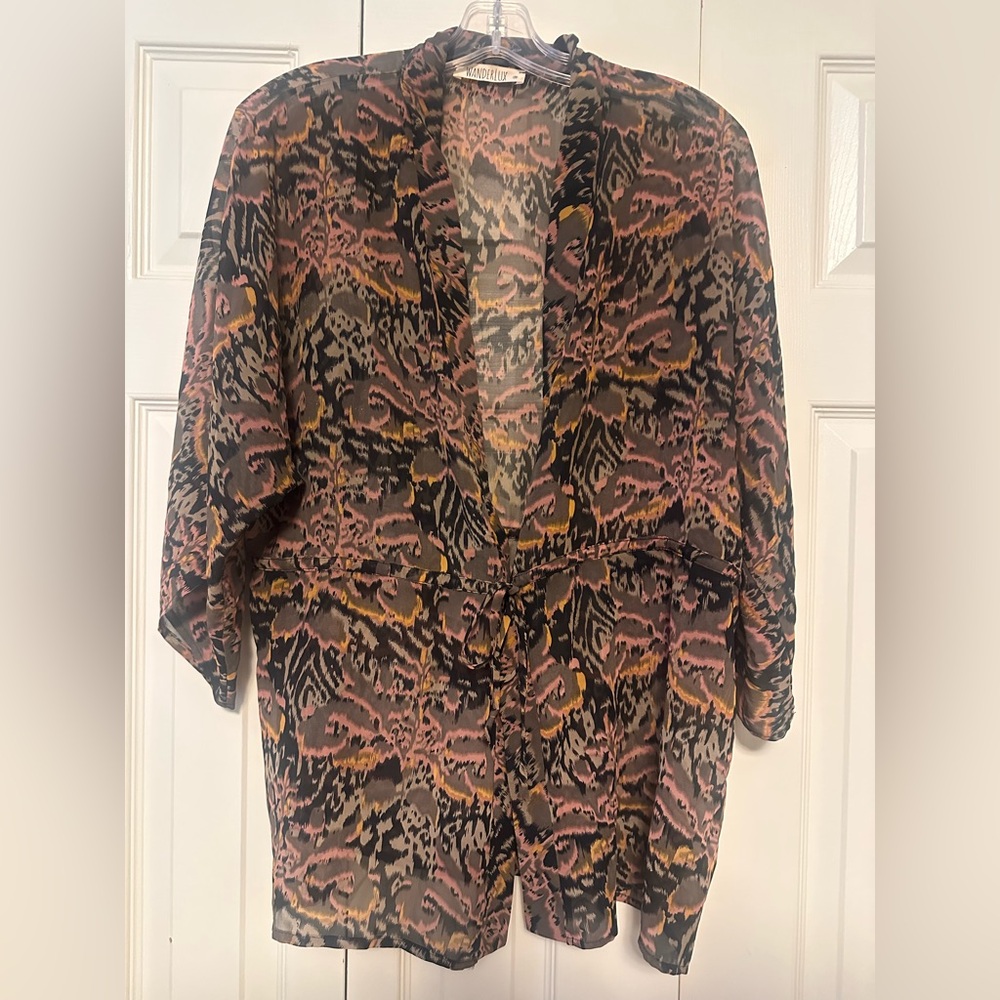 Elegant Women's Multicolor Kimono